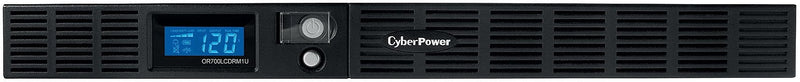 CyberPower Office Rackmount LCD Series 700VA UPS, 6-Outlets, Black (OR700LCDRM1U)