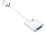 j5create HDMI toVGA Audio/Video Adapter, Male to Female, White (JDA213)