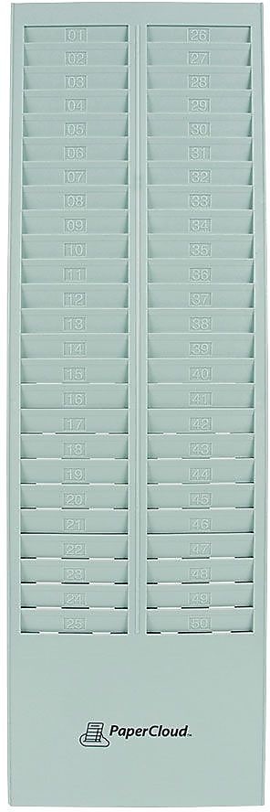 PaperCloud™ Time Card Rack 50 Slot (PCTCR50)