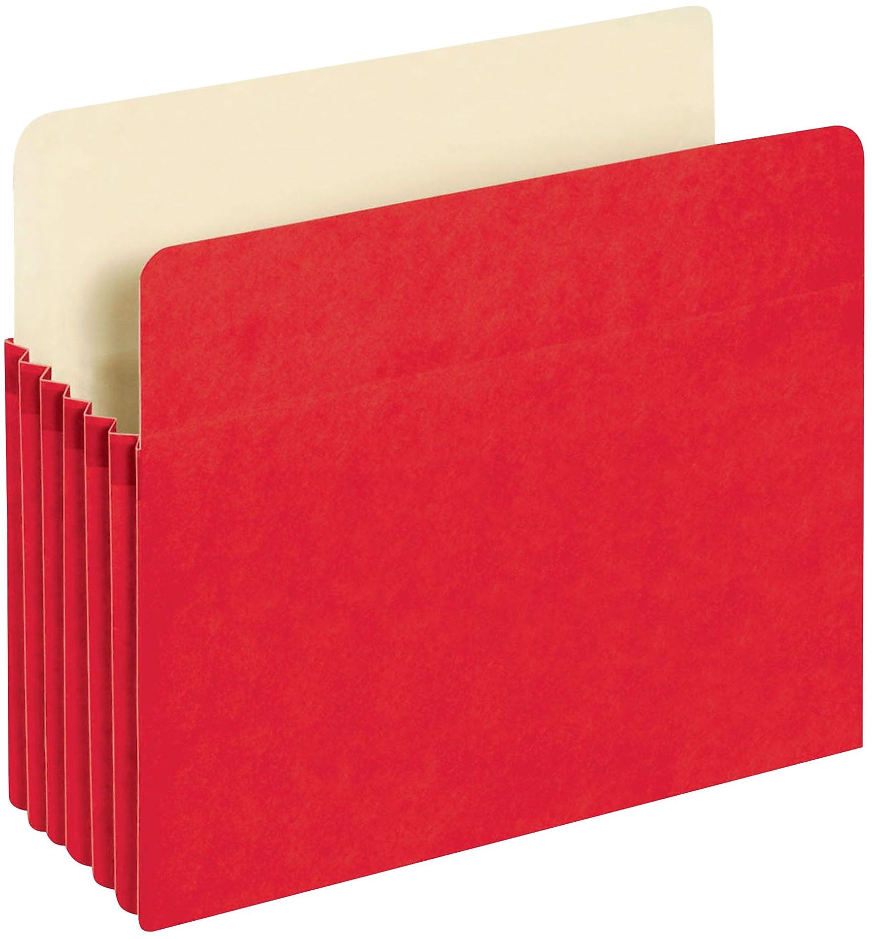 Pendaflex 10% Recycled Reinforced File Pocket, 5 1/4" Expansion, Letter Size, Red (2548672)