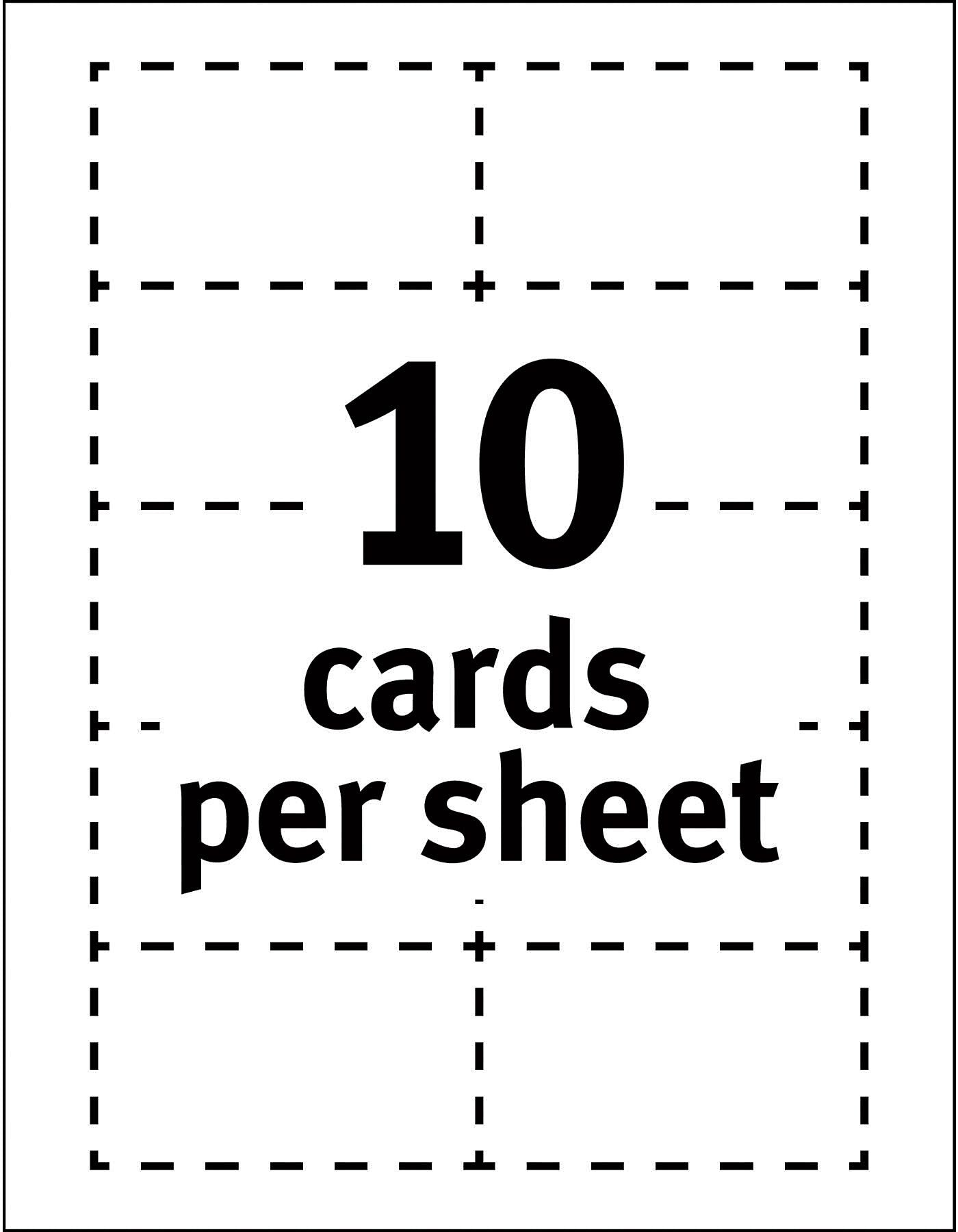 Avery Clean Edge Business Cards, 2" x 3 1/2", Matte White, 200 Per Pack (8871)