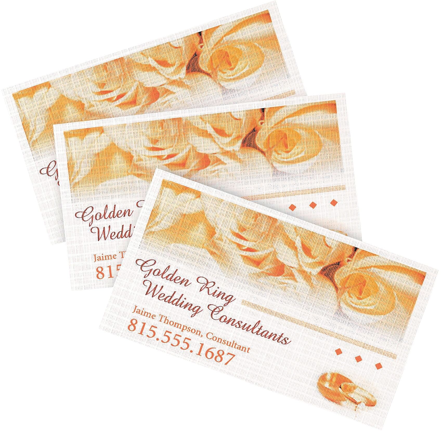 Avery Clean Edge Business Cards, 2" x 3 1/2", Linen Textured White, 200 Per Pack (8873)
