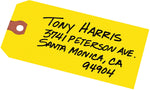 Avery Unstrung Shipping Tags, 4-3/4" x 2-3/8", Yellow, 1,000 Tags/Box (12325)