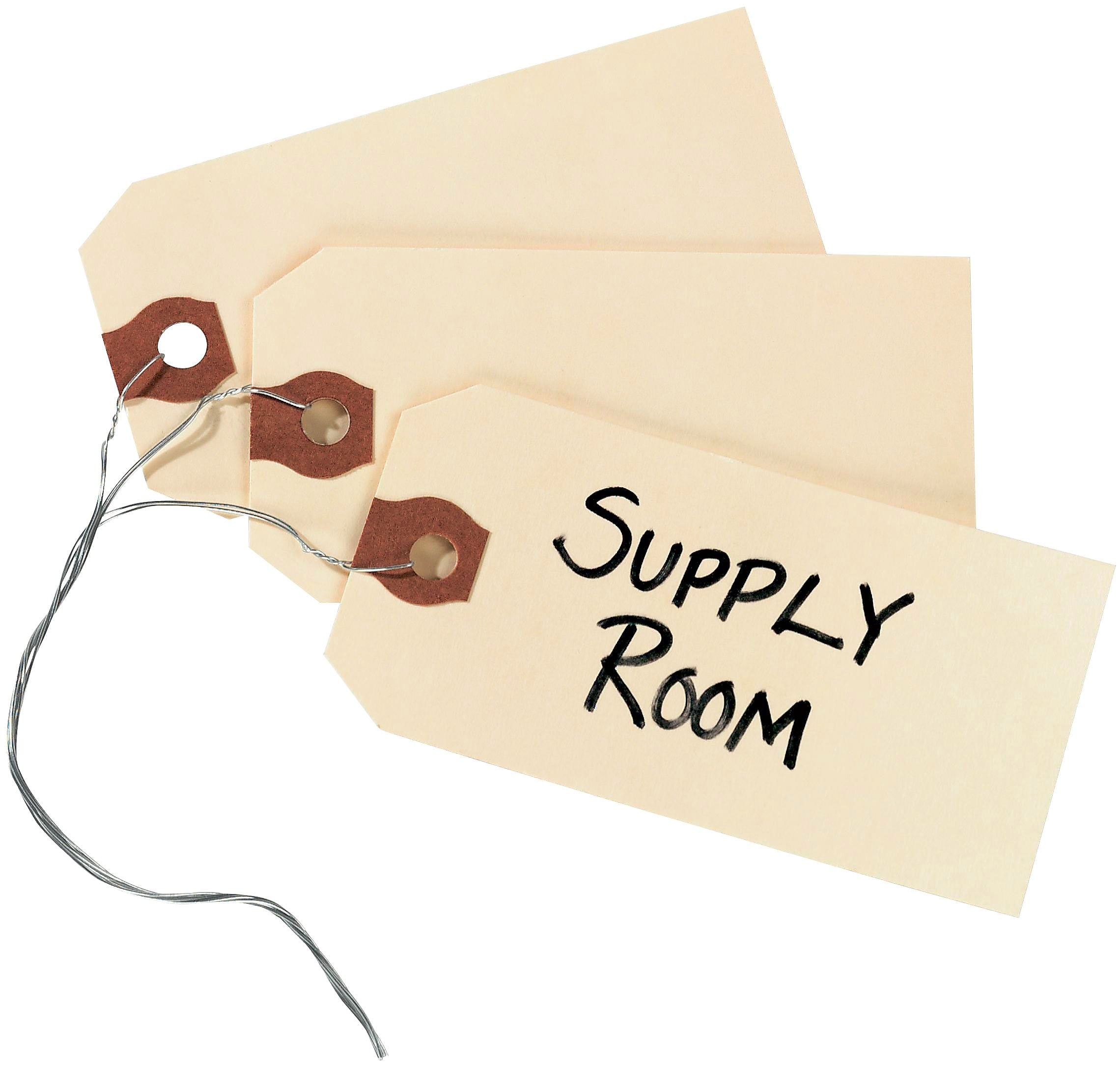 Avery Shipping Tags with Wire, 3-3/4" x 1-7/8", Manila, 1,000 Tags/Box (12603)