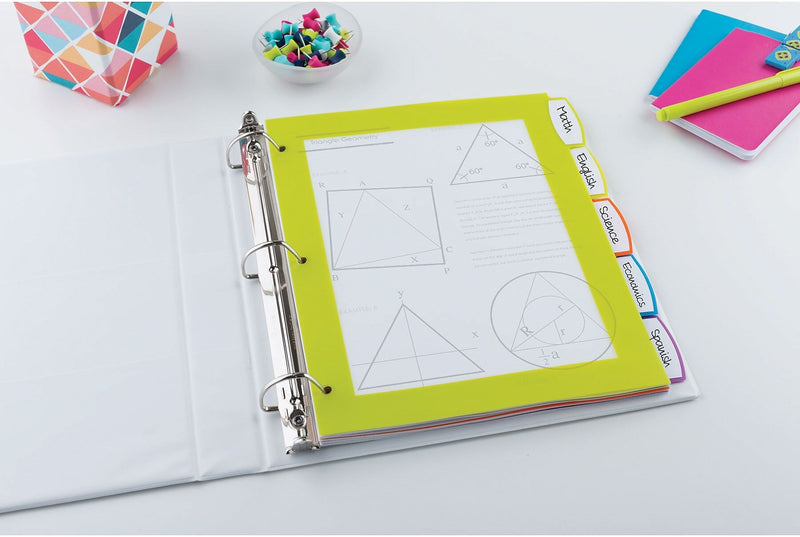 Avery Big Tab Ultralast Plastic Dividers with White Tab Labels, 5 Tabs, Multicolor (24900)