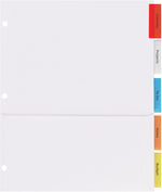 Avery Blank Insertable Divider, 5-Tab, White, Set (11270)