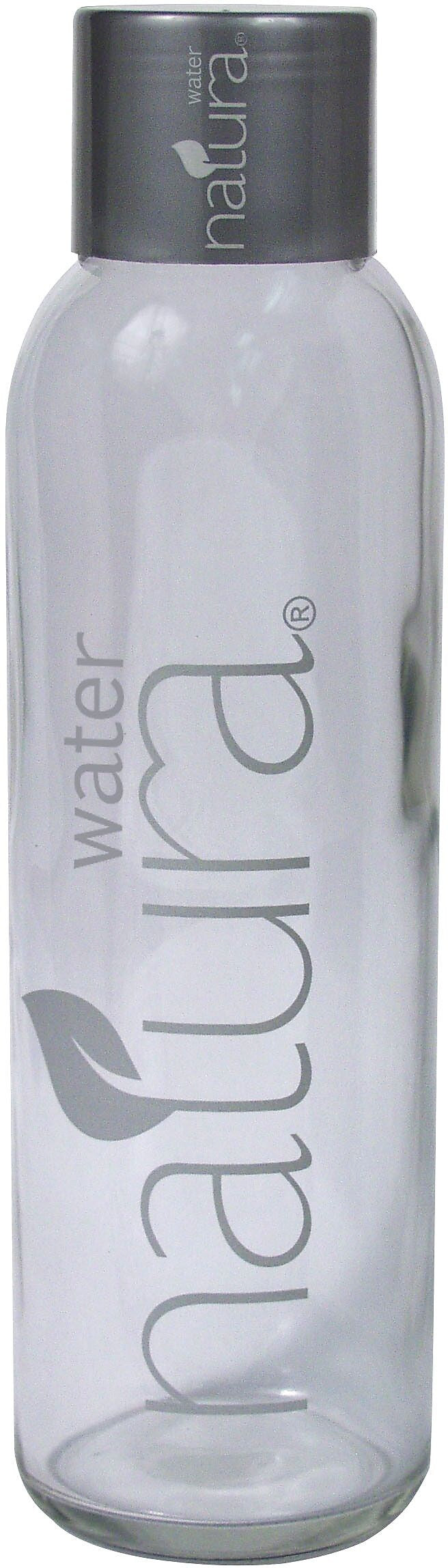 Natura Luxury Everyday Glass Water Bottle, Clear, 24/Pack (CSC1000)
