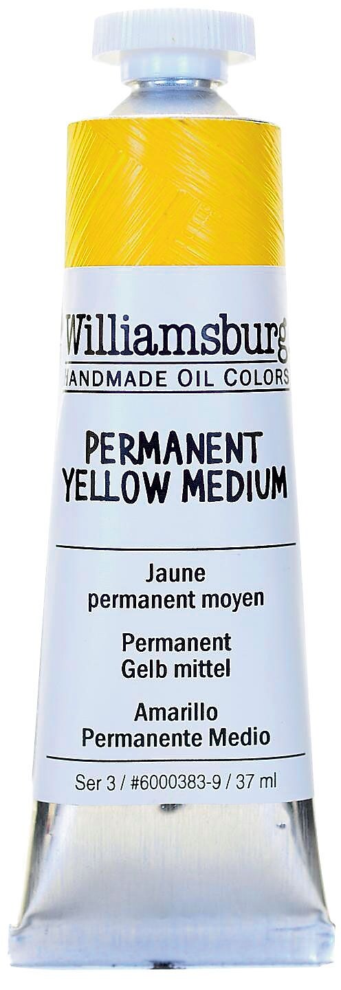 Williamsburg Handmade Oil Colors, Permanent Yellow Medium, 37 ml