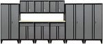 Sandusky Modular 10 pc. Set Storage System, Black Frame/Charcoal Doors