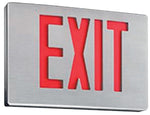 Philips Chloride LED Exit Sign, 2.48 Watt, White Housing, Red Letters