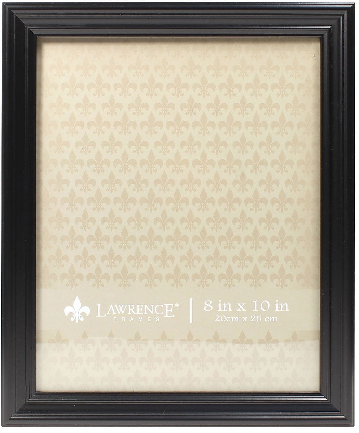 Lawrence Frames 8" x 10" Classic Detailed Black Picture Frame (535480)