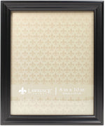 Lawrence Frames 8" x 10" Classic Detailed Black Picture Frame (535480)