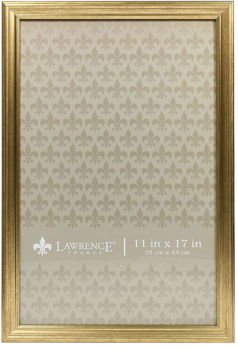 Lawrence Frames 11" x 17" Sutter Burnished Gold Picture Frame (536217)