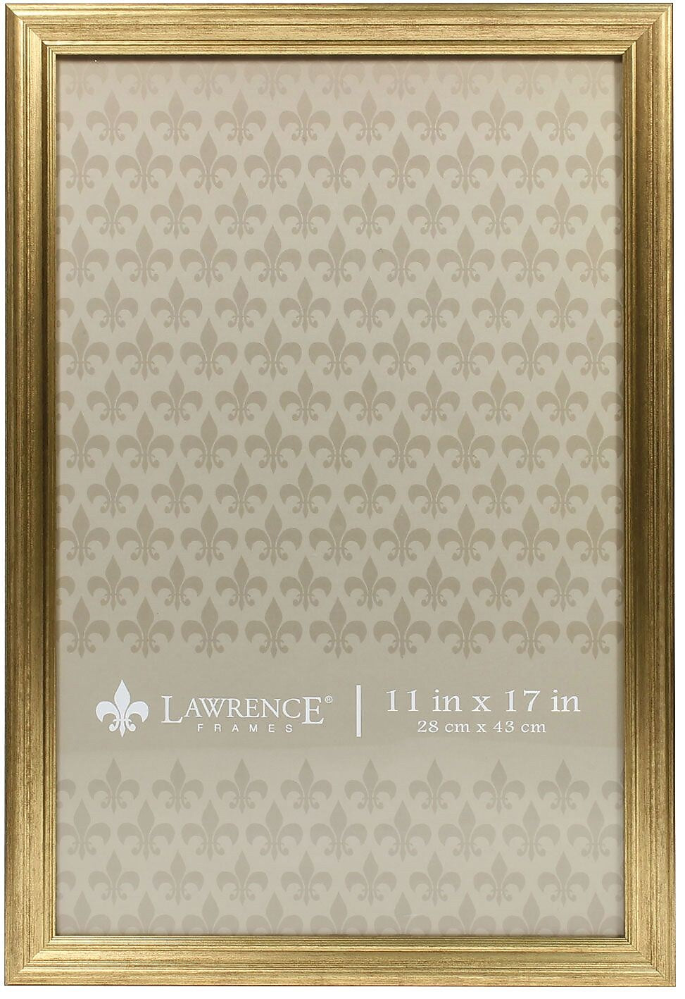 Lawrence Frames 11" x 17" Sutter Burnished Gold Picture Frame (536217)