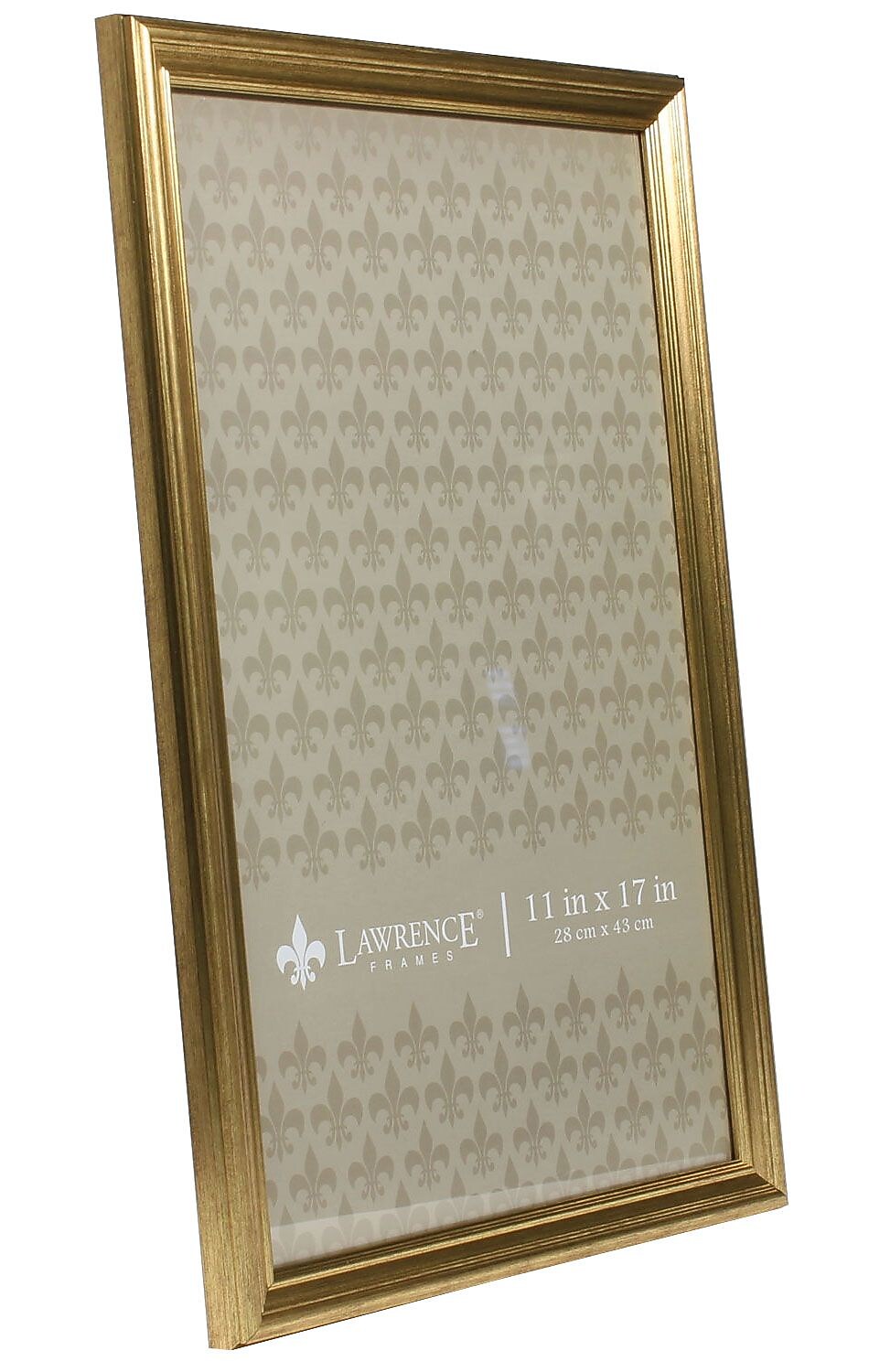 Lawrence Frames 11" x 17" Sutter Burnished Gold Picture Frame (536217)