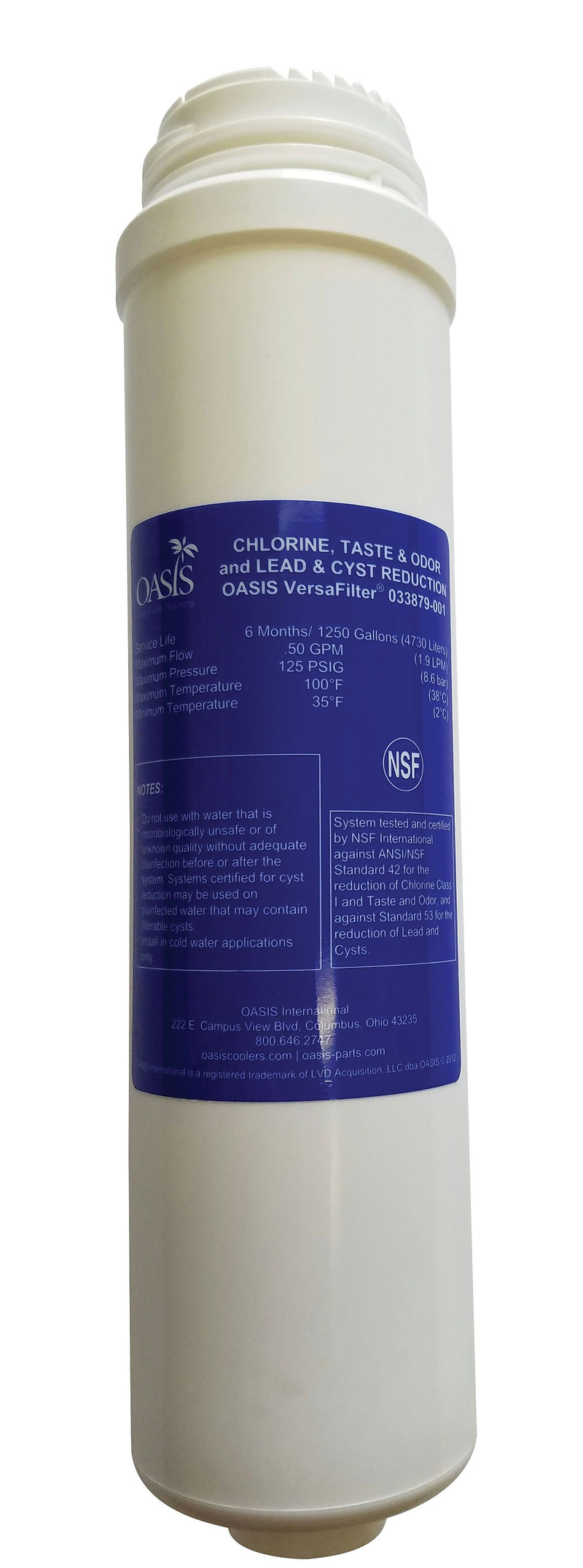 Oasis® Versa Filter Replacement Filter