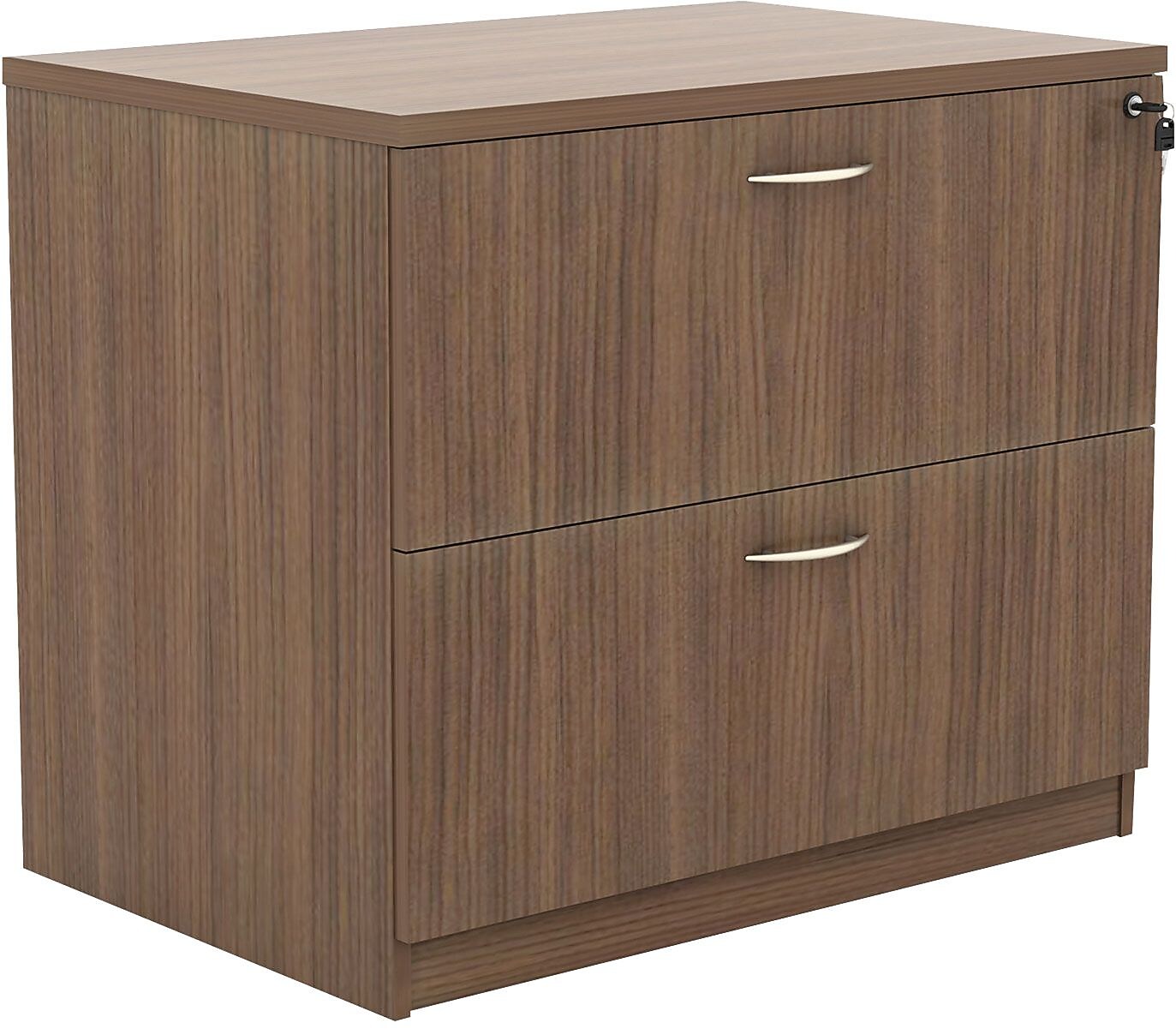 Alera® Valencia Series Two-Drawer Lateral File, Walnut