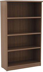 Alera Valencia Series Bookcase, 4-Shelf, 31-3/4"W, Modern Walnut