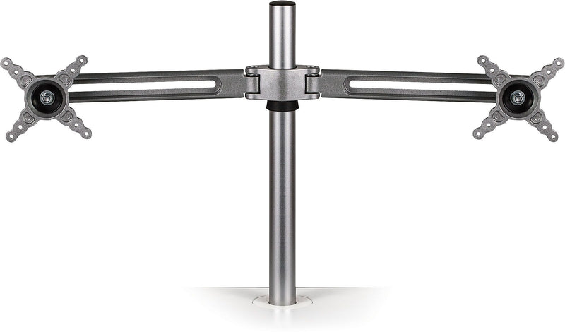 Fellowes Lotus Adjustable Monitor Arm, Up to 27" Monitor, Silver (8042901)