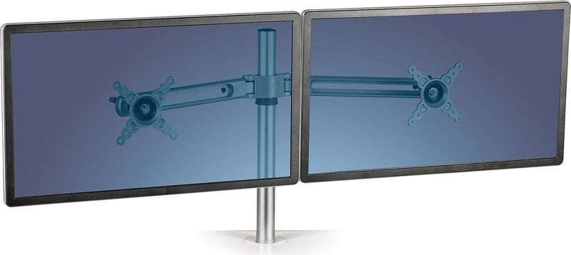 Fellowes Lotus Adjustable Monitor Arm, Up to 27" Monitor, Silver (8042901)