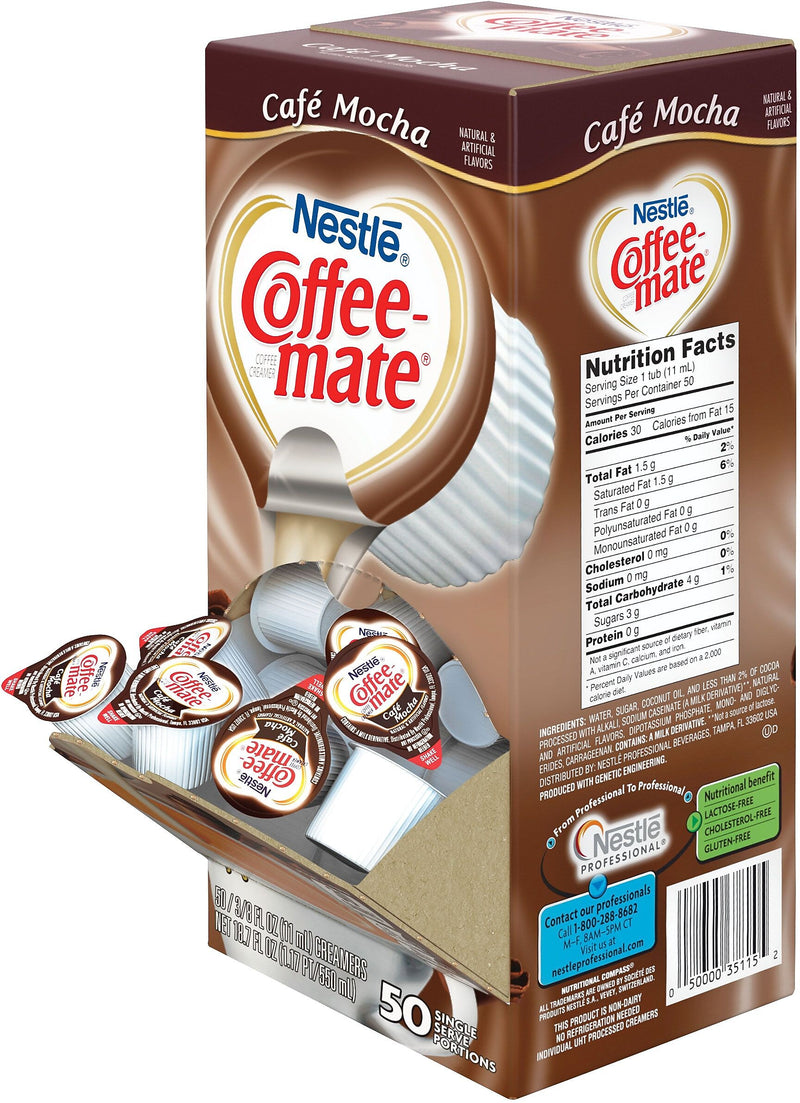 Coffee mate Café Mocha Liquid Creamer, 0.375 oz., 200/Carton (NES35115CT)