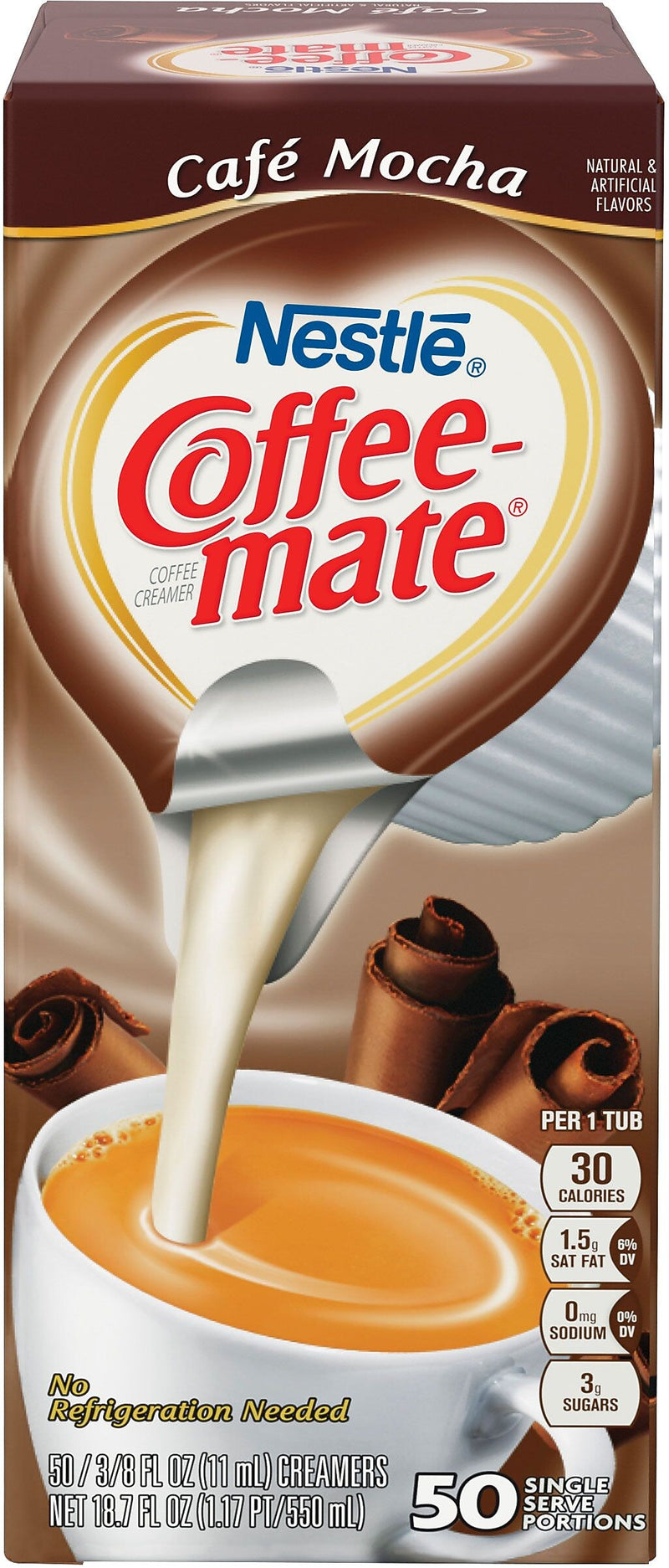 Coffee mate Café Mocha Liquid Creamer, 0.375 oz., 200/Carton (NES35115CT)