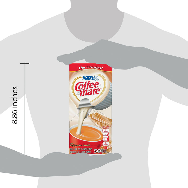 Coffee mate Original Liquid Creamer, 0.38 Oz., 50/Box (35110)