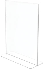 Deflecto® Superior Image® Double-Sided Sign Holder, 8.5" x 11", Clear Plastic (590801)