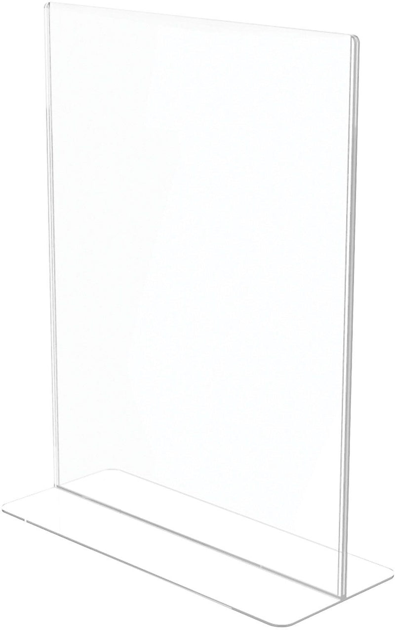 Deflecto® Superior Image® Double-Sided Sign Holder, 8.5" x 11", Clear Plastic (590801)