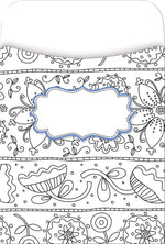 Barker Creek Color Me! In My Garden Library Pockets, 5.125" x 3.5", 30/Pack (BC1243)