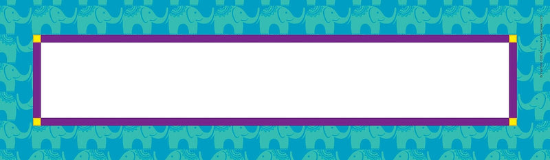 Barker Creek Bohemian School Name Plates, 12" x 3.5", 36/Pack (BC1438)