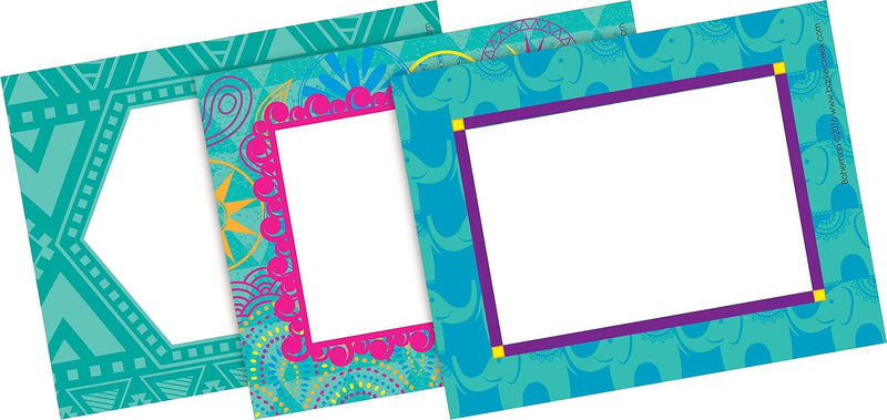 Barker Creek Self-adhesive Bohemian School Name Tags, 2.75" x 3.5", 45/Pack (BC1538)