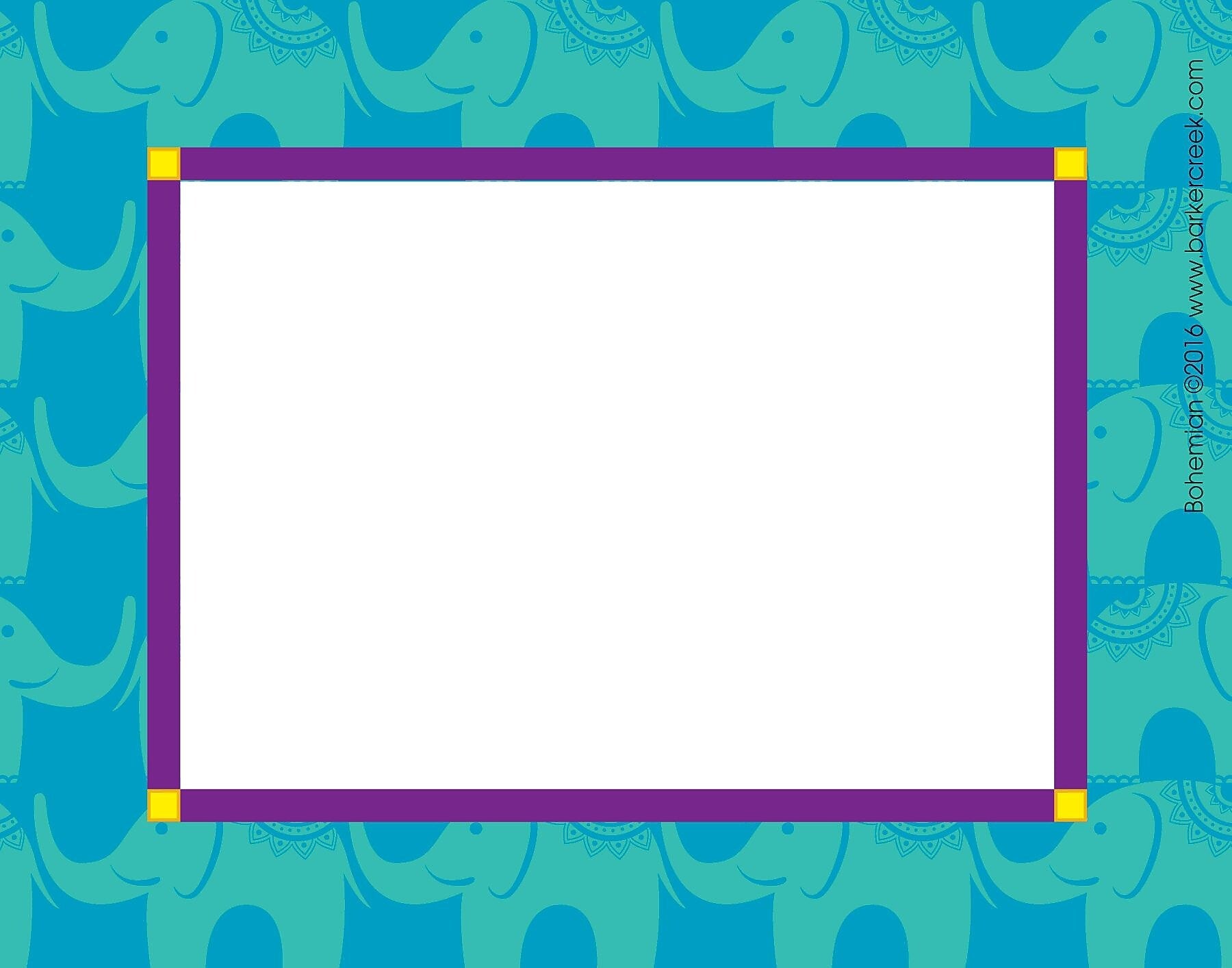 Barker Creek Self-adhesive Bohemian School Name Tags, 2.75" x 3.5", 45/Pack (BC1538)