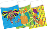 Barker Creek Bohemian Animal Library Pockets, 5.125" x 3.5", 60/Pack (BC1242)