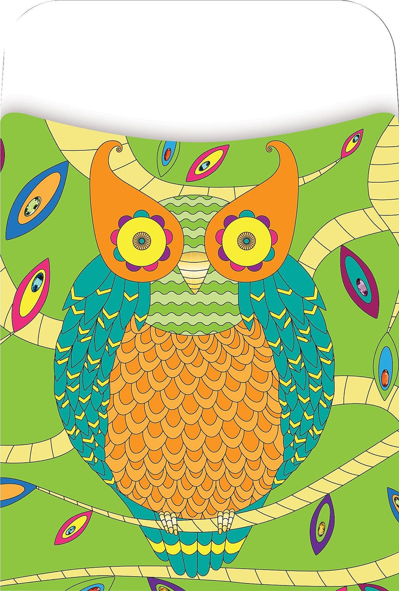Barker Creek Bohemian Animal Library Pockets, 5.125" x 3.5", 60/Pack (BC1242)
