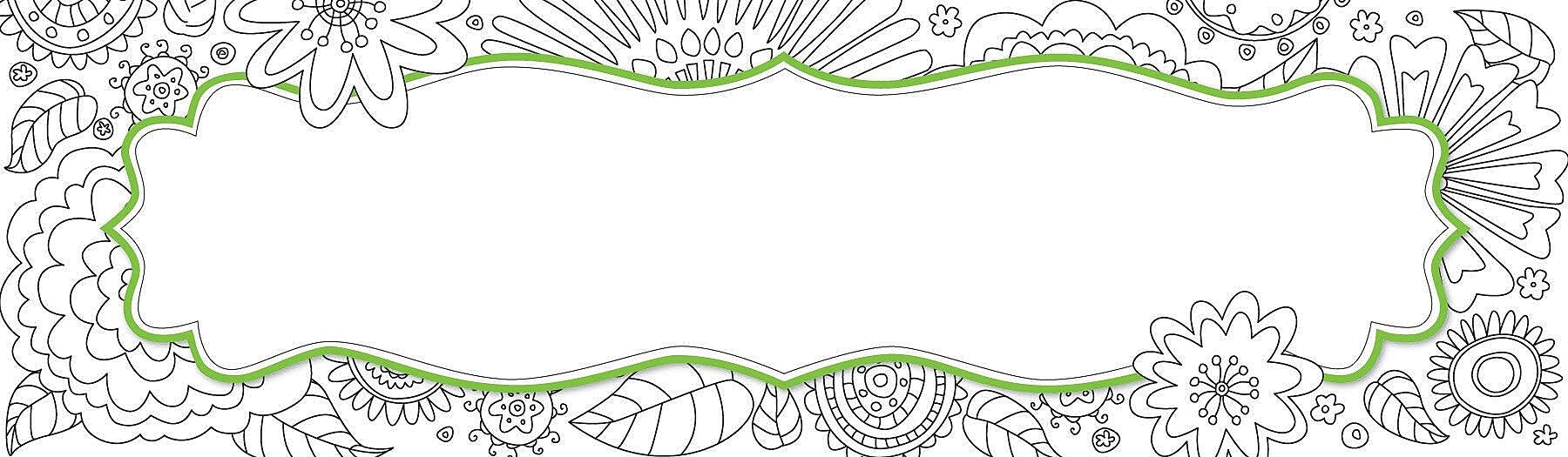 Barker Creek Color Me! In My Garden School Name Plates, 12" x 3.5", 36/Pack (BC1441)