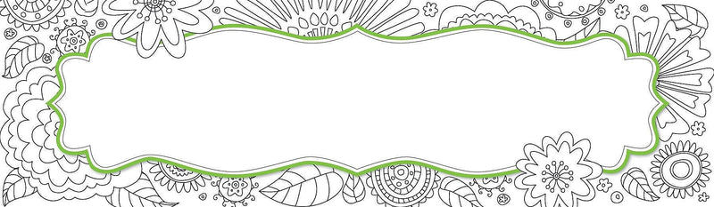 Barker Creek Color Me! In My Garden School Name Plates, 12" x 3.5", 36/Pack (BC1441)