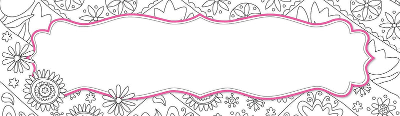 Barker Creek Color Me! In My Garden School Name Plates, 12" x 3.5", 36/Pack (BC1441)