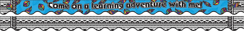 Barker Creek Double-Sided Scalloped Border, 36"' x 2.25", Learning Adventure, 13/Pack (BC914)