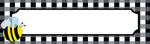 Barker Creek Buffalo Plaid School Name Plates, 12" x 3.5", 36/Pack (BC1440)