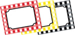 Barker Creek Self-adhesive Buffalo Plaid School Name Tags, 2.75" x 3.5", 45/Pack (BC1540)