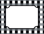 Barker Creek Self-adhesive Buffalo Plaid School Name Tags, 2.75" x 3.5", 45/Pack (BC1540)