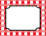 Barker Creek Self-adhesive Buffalo Plaid School Name Tags, 2.75" x 3.5", 45/Pack (BC1540)