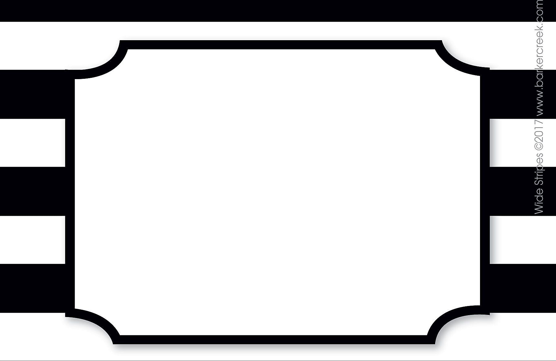 Barker Creek Self-adhesive Wide Stripes School Name Tags, 2.75" x 3.5", 45/Pack (BC1544)