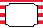 Barker Creek Self-adhesive Wide Stripes School Name Tags, 2.75" x 3.5", 45/Pack (BC1544)