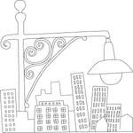 Barker Creek Color Me! Cityscapes Double-Sided Accents, 36/Pack (BC2217)