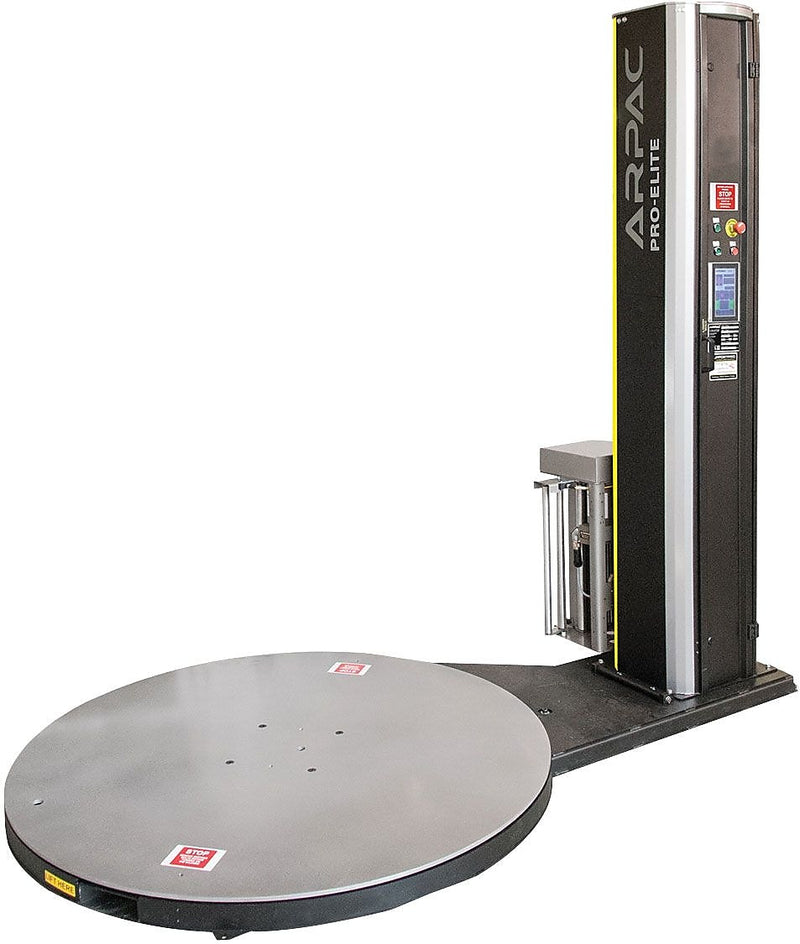 Low Profile Semi-Automatic Pallet Stretch Wrapper