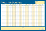 House of Doolittle 36" x 24" Reversible All Purpose/Vacation Planner, Yellow/Blue (639)