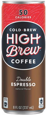 High Brew Coffee, Double Expresso, 8 Oz., 12/PK