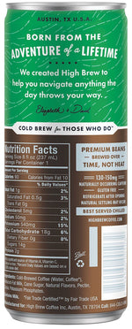 High Brew Coffee, Dark Chocolate Mocha, 8 Oz., 12/PK